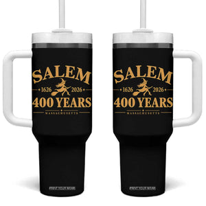 Salem 400th Anniversary Halloween Witch Tumbler With Handle 400 Years Massachusetts 1626 2026