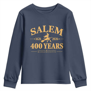 Salem 400th Anniversary Halloween Witch Youth Sweatshirt 400 Years Massachusetts 1626 2026