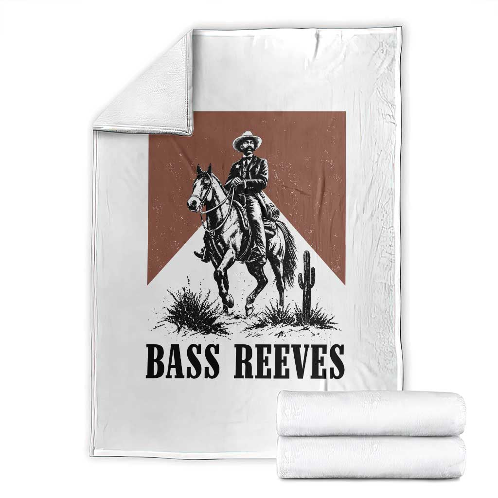 Bass Reeves Throw Blanket First Black Deputy US Marshal Western Cowboy