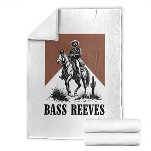 Bass Reeves Throw Blanket First Black Deputy US Marshal Western Cowboy