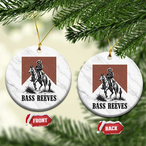 Bass Reeves Ceramic Ornament First Black Deputy US Marshal Western Cowboy