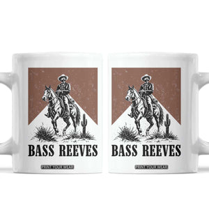 Bass Reeves Coffee Mug First Black Deputy US Marshal Western Cowboy