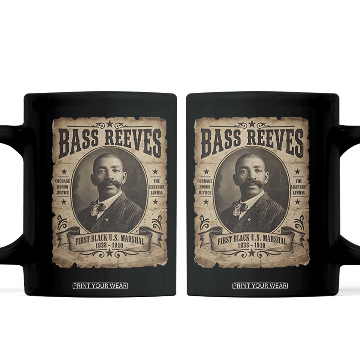 Bass Reeves Coffee Mug The Legendary Lawman and First Black Us Marshal Old West Style