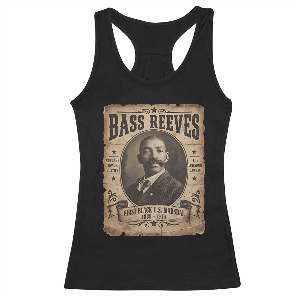 Bass Reeves Racerback Tank Top The Legendary Lawman and First Black Us Marshal Old West Style