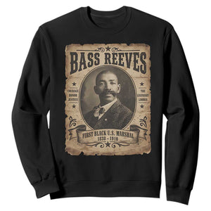 Bass Reeves Sweatshirt The Legendary Lawman and First Black Us Marshal Old West Style