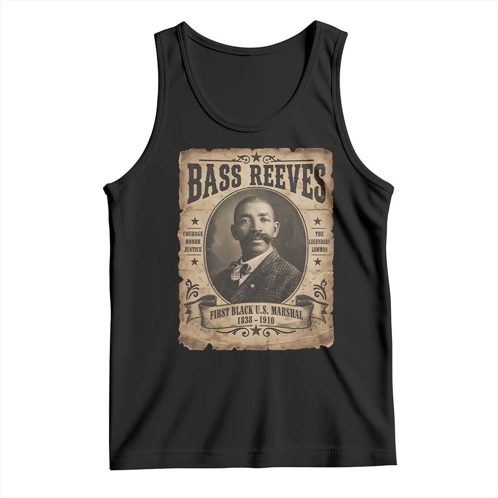 Bass Reeves Tank Top The Legendary Lawman and First Black Us Marshal Old West Style
