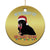 Funny Xmas Black Cat Christmas Ornament On The Naughty List And I Regret Nothing Candy Cane TS11 Print Your Wear