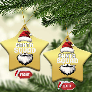 Funny Xmas Christmas Ornament Santa Squad Team Family Crew TS11 Star Gold Print Your Wear