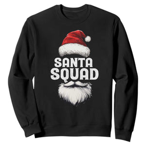 Funny Christmas Sweatshirt Santa Squad Xmas Team Family Matching TS11 Black Print Your Wear