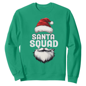 Funny Christmas Sweatshirt Santa Squad Xmas Team Family Matching TS11 Irish Green Print Your Wear