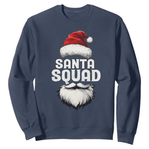 Funny Christmas Sweatshirt Santa Squad Xmas Team Family Matching TS11 Navy Print Your Wear