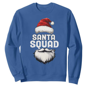 Funny Christmas Sweatshirt Santa Squad Xmas Team Family Matching TS11 Royal Blue Print Your Wear