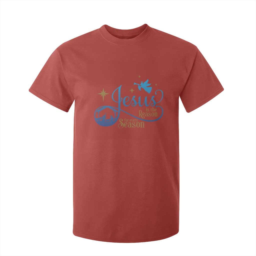 Jesus Is The Reason For The Season T Shirt For Kid Nativity Scene TS11 Red Print Your Wear