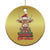 Funny Xmas Highland Cow Christmas Ornament Mooey Xmas Western Cow Santa Hat TS11 Print Your Wear