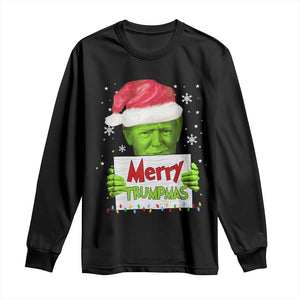 Funny Trump Christmas Long Sleeve Shirt Merry Trumpmas Santa Trump TS11 Black Print Your Wear