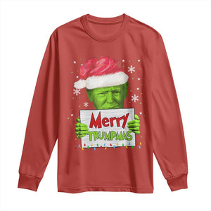 Funny Trump Christmas Long Sleeve Shirt Merry Trumpmas Santa Trump TS11 Red Print Your Wear