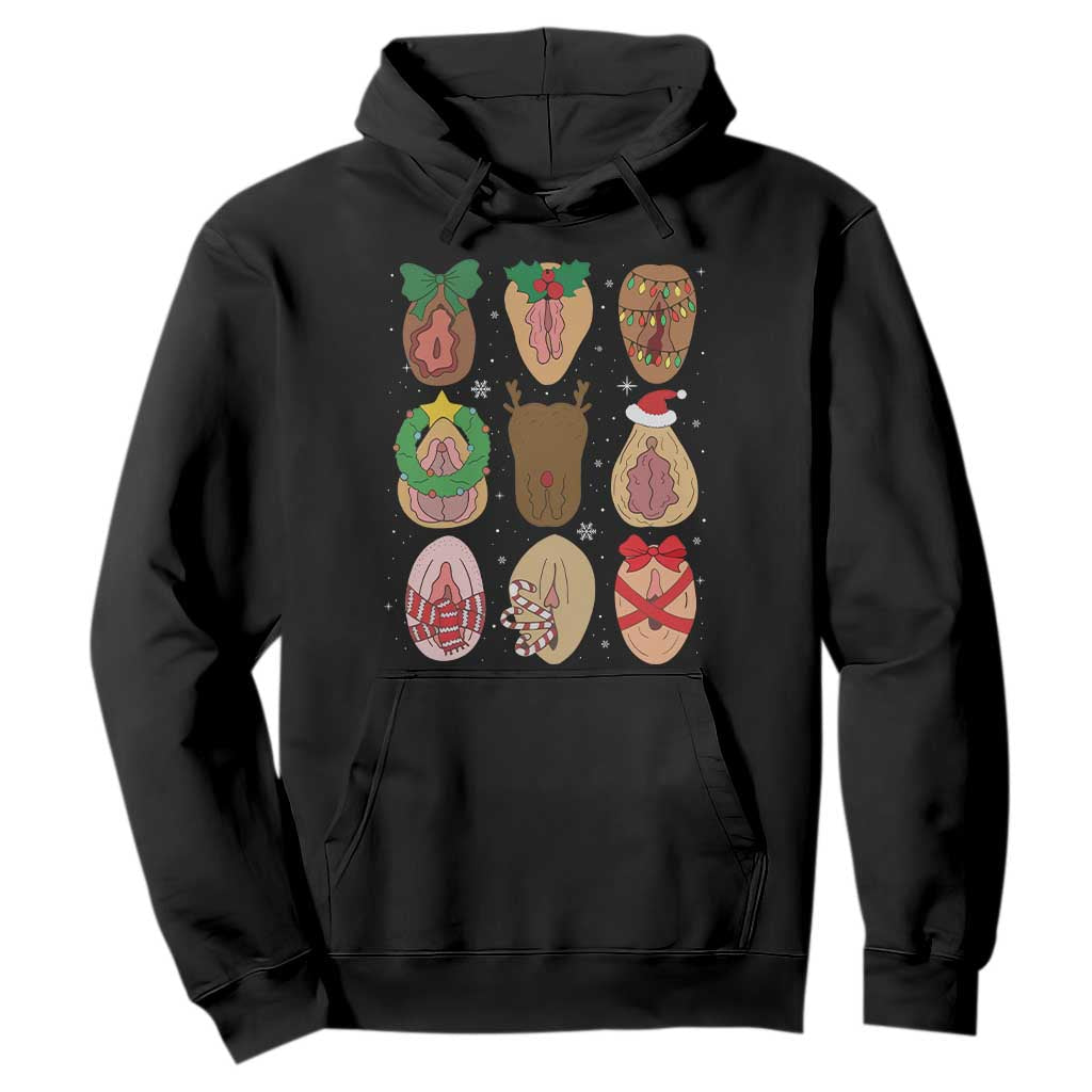 Funny Naughty Christmas Dirty Xmas Adult Humor Hoodie TS11 Black Print Your Wear