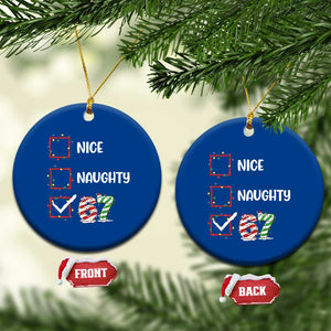 Funny Nice Naughty 67 Ceramic Ornament Christmas Six Seven Meme Brainrot TS11 1pc Blue Print Your Wear