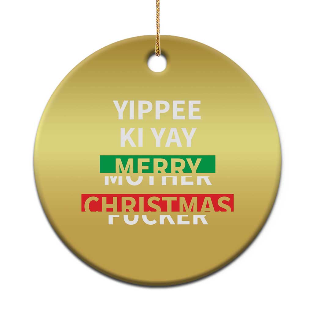 Funny Yippee Ki Yay Merry Xmas Christmas Ornament Xmas Nakatomi Plaza TS11 Print Your Wear