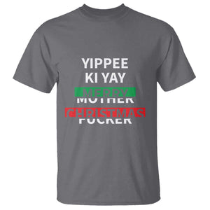 Funny Yippee Ki Yay Merry Christmas T Shirt Xmas Nakatomi Plaza TS11 Charcoal Print Your Wear