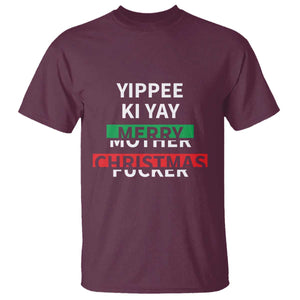 Funny Yippee Ki Yay Merry Christmas T Shirt Xmas Nakatomi Plaza TS11 Maroon Print Your Wear