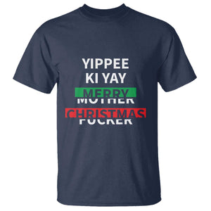 Funny Yippee Ki Yay Merry Christmas T Shirt Xmas Nakatomi Plaza TS11 Navy Print Your Wear