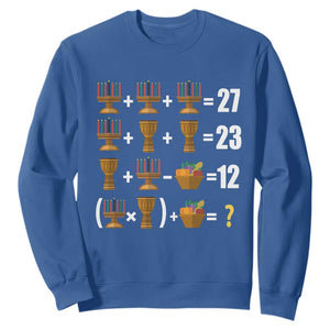 Funny 67 Kwanzaa Math Sweatshirt Six Seven Meme Kinara Candles African American Christmas TS11 Royal Blue Print Your Wear