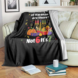 Funny 67 Kwanzaa Throw Blanket How Many Days Of Kwanzaa Are There Not 6 It Is 7 TS11 Print Your Wear