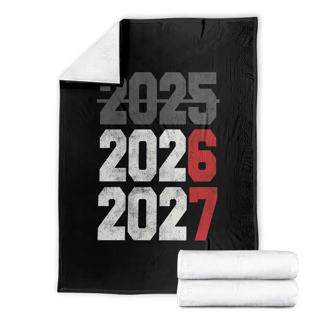 Funny 67 New Year Throw Blanket Happy New Year 2026 2027 Sports Jersey Number TS11 Black Print Your Wear