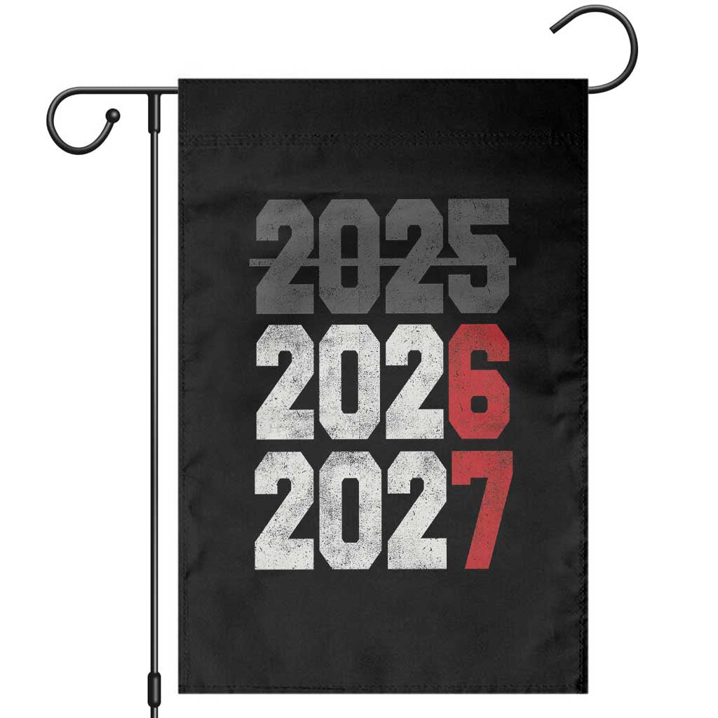 Funny 67 New Year Garden Flag Happy New Year 2026 2027 Sports Jersey Number TS11 Black Print Your Wear