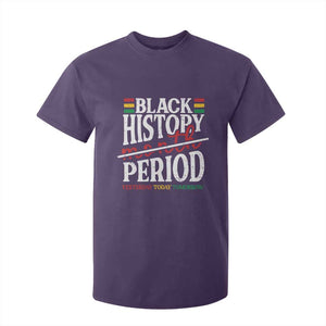 Funny Black History Period Yesterday Today Tomorrow T Shirt For Kid Pride African TS11 Purple Print Your Wear
