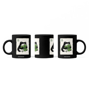 Funny Grumpy Frog Japanese St Patricks Day Coffee Mug TS11 Print Your Wear