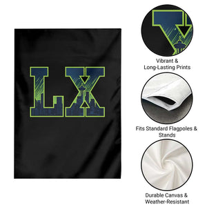 Seattle LX Game Day Washington Space Needle Skyline Garden Flag TS11 Print Your Wear
