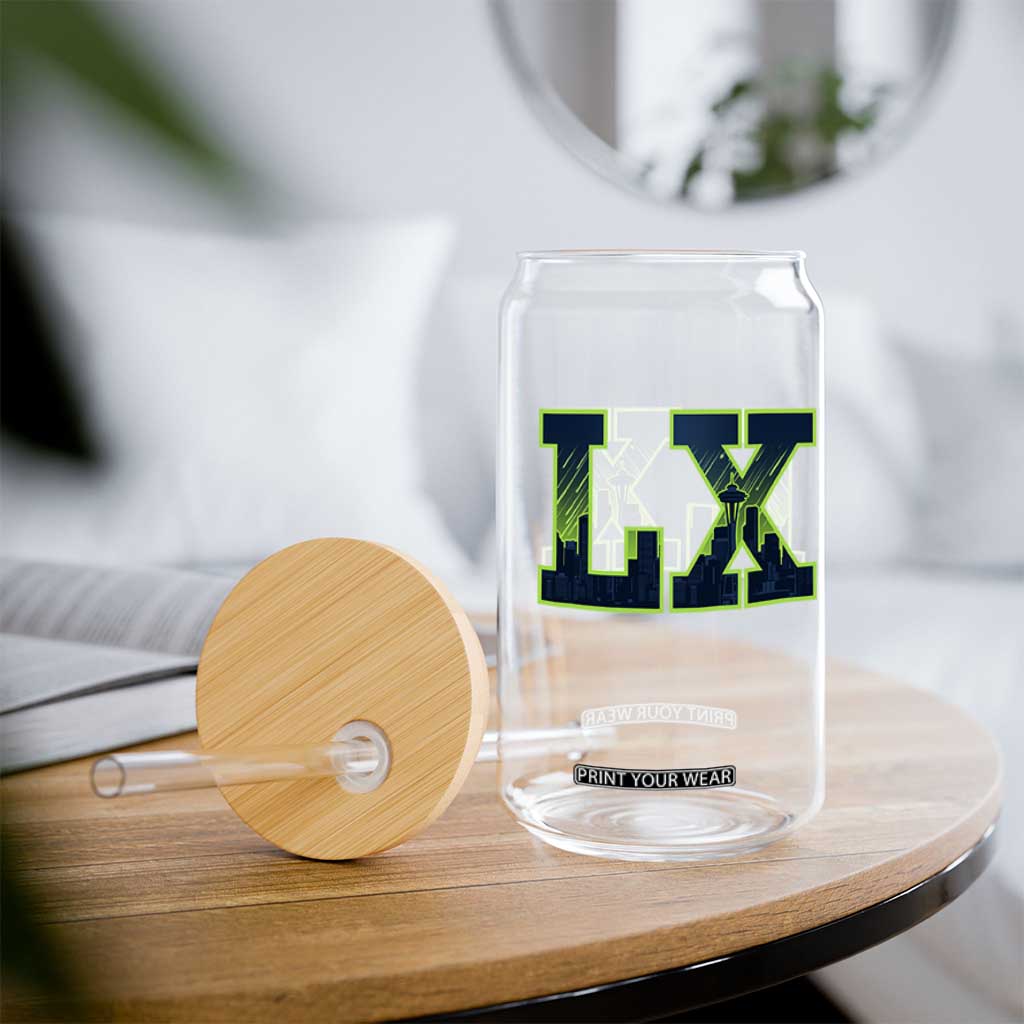 Seattle LX Game Day Washington Space Needle Skyline Glass Can TS11 Print Your Wear