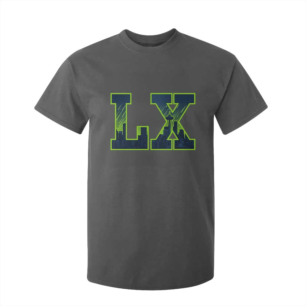 Seattle LX Game Day Washington Space Needle Skyline T Shirt For Kid TS11 Dark Heather Print Your Wear