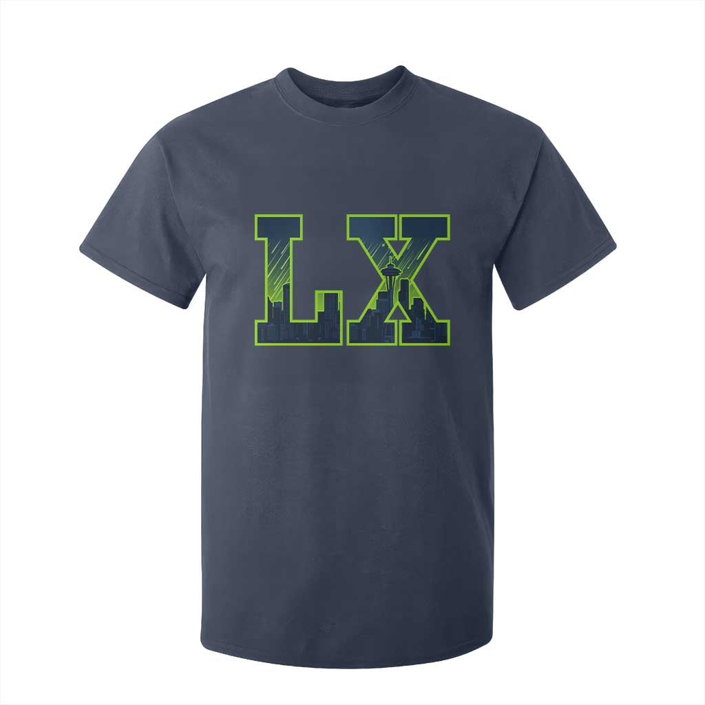 Seattle LX Game Day Washington Space Needle Skyline T Shirt For Kid TS11 Navy Print Your Wear