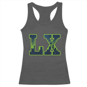 Seattle LX Game Day Washington Space Needle Skyline Racerback Tank Top TS11 Dark Heather Print Your Wear