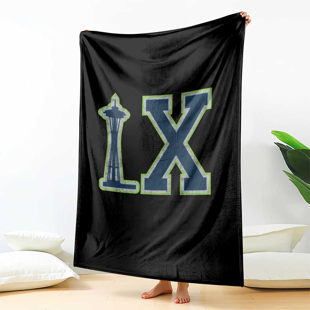 Seattle LX Game Day Washington Space Needle Sport Fan Throw Blanket TS11 Print Your Wear