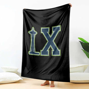 Seattle LX Game Day Washington Space Needle Sport Fan Throw Blanket TS11 Print Your Wear