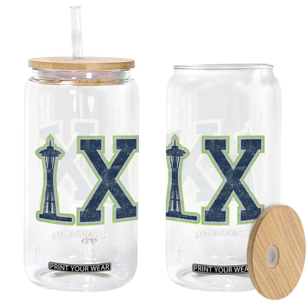 Seattle LX Game Day Washington Space Needle Sport Fan Glass Can TS11 Print Your Wear