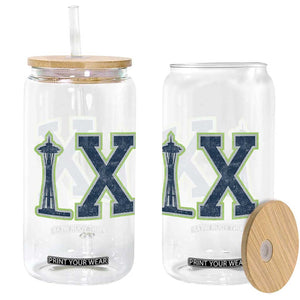 Seattle LX Game Day Washington Space Needle Sport Fan Glass Can TS11 Print Your Wear