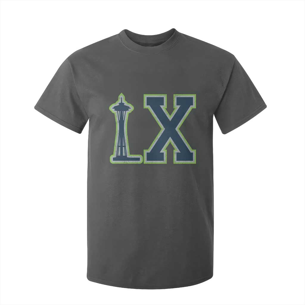 Seattle LX Game Day Washington Space Needle Sport Fan T Shirt For Kid TS11 Dark Heather Print Your Wear