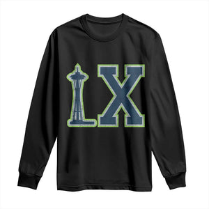Seattle LX Game Day Washington Space Needle Sport Fan Long Sleeve Shirt TS11 Black Print Your Wear