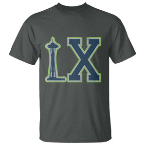 Seattle LX Game Day Washington Space Needle Sport Fan T Shirt TS11 Dark Heather Print Your Wear