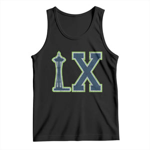 Seattle LX Game Day Washington Space Needle Sport Fan Tank Top TS11 Black Print Your Wear