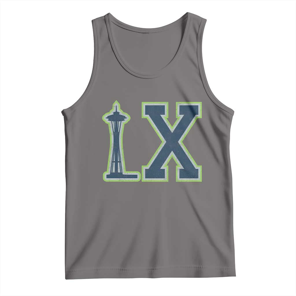 Seattle LX Game Day Washington Space Needle Sport Fan Tank Top TS11 Deep Heather Print Your Wear