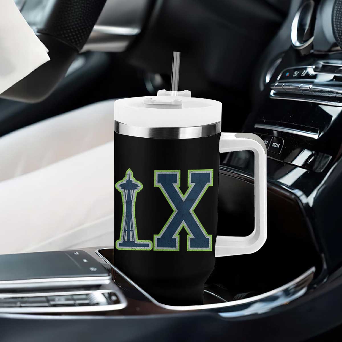 Seattle LX Game Day Washington Space Needle Sport Fan Tumbler With Handle TS11 Print Your Wear