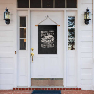 Funny Professional Crop Duster Fart Joke Dusting Airplane Garden Flag