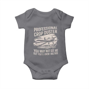Funny Professional Crop Duster Fart Joke Dusting Airplane Baby Onesie