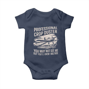 Funny Professional Crop Duster Fart Joke Dusting Airplane Baby Onesie